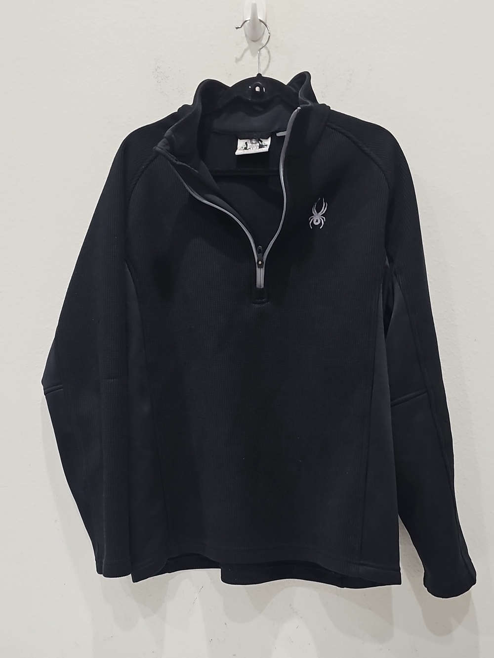 Spyder Black Half-Zip Men’s Performance Sweater Sz XL
